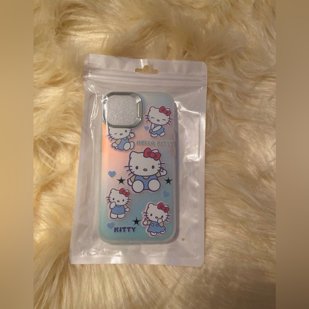 Hello Kitty iPhone 13 Phone Case - Blue and White